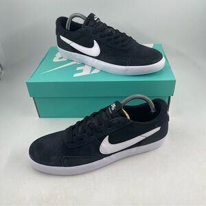 NIB 👞 Nike Men's SB Heritage Vulc Black Skateboarding Shoes Sneakers - Size 10